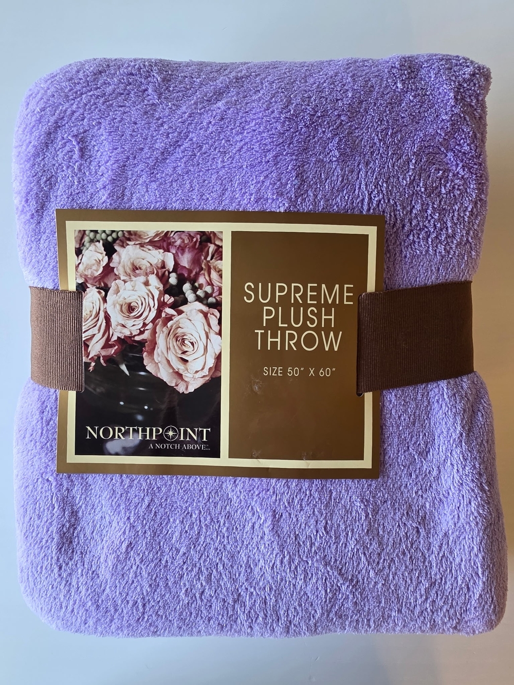 NWT Northpoint Supreme Plush Throw - Lilac Purple Lavendar
